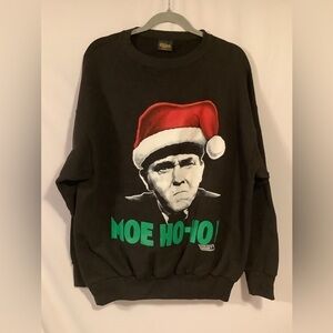 VINTAGE 90's Changes “Moe Ho Ho” 3 Stooges Christmas Crewneck Sweatshirt